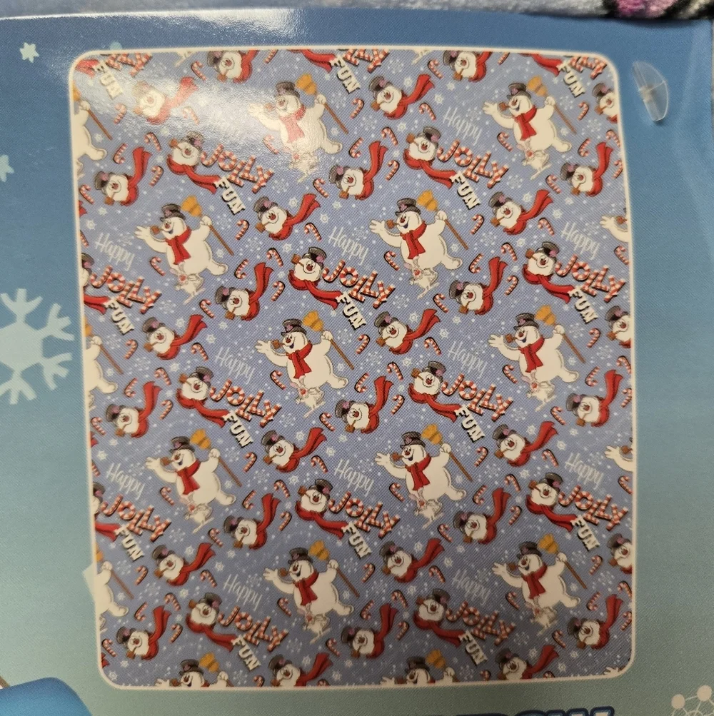 Frosty the Snowman Cloud Throw Blanket Blue